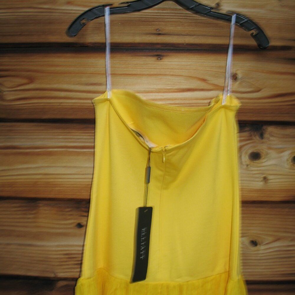 NWT Elliatt Yellow Strapless Gown Dress Size M - Picture 10 of 12